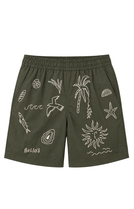 Green Summer Shorts