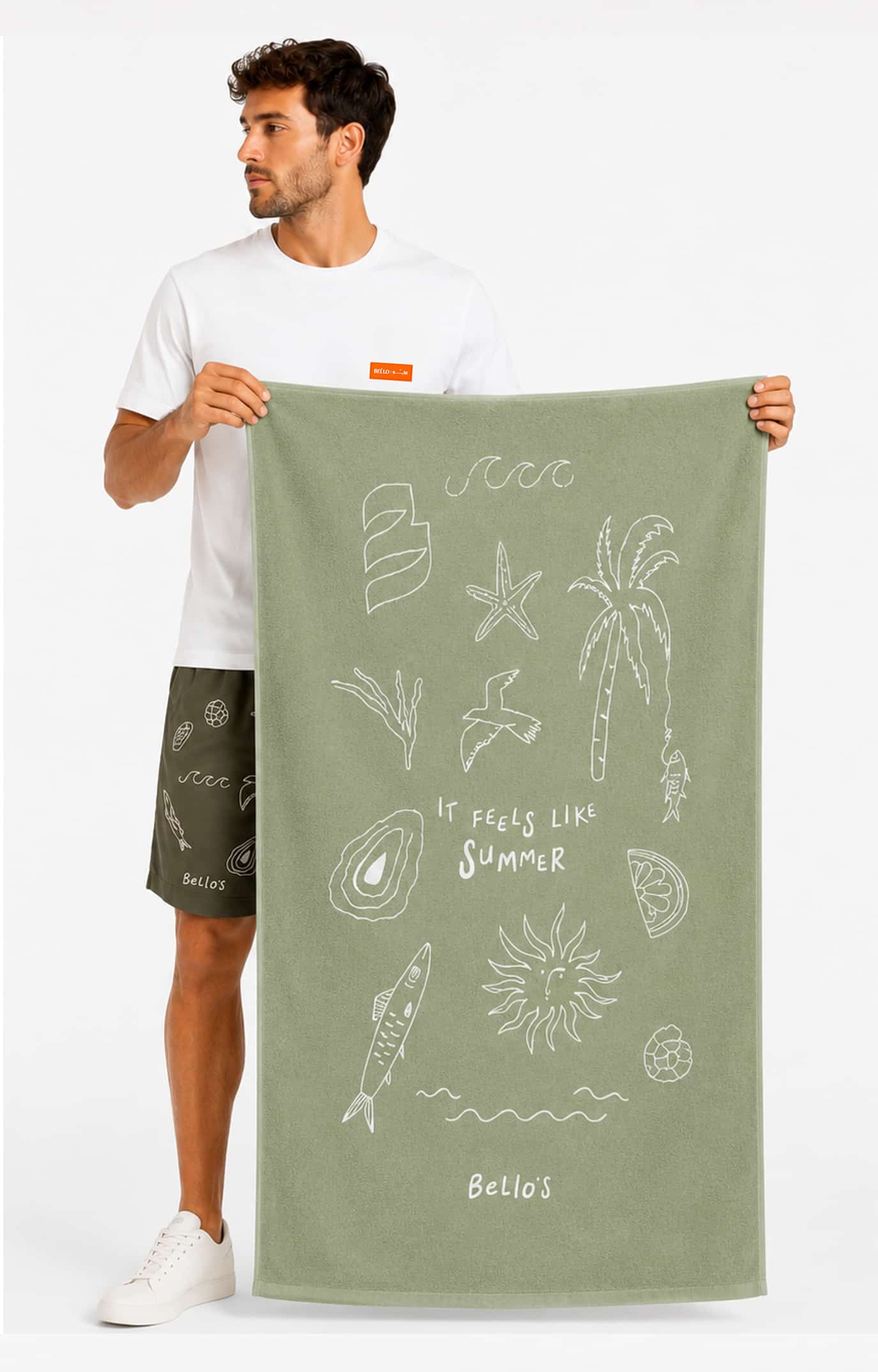 Army Green Beach Towel
